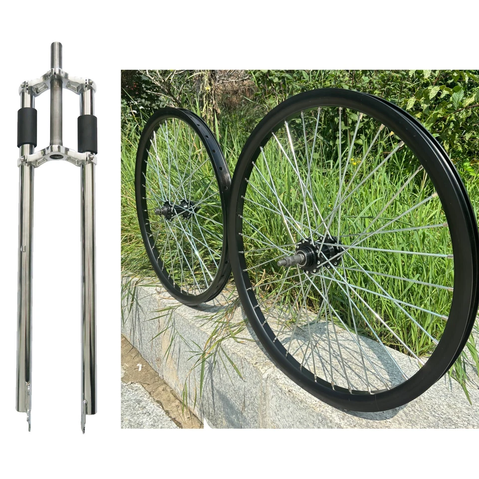 DONSP1986 26" Bicycle Fork, 1" Threaded (NON)Suspension w/ Mag/ Spoke Wheel Rim - Image 2 of 4