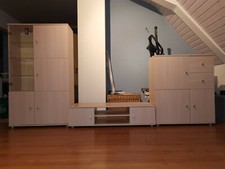 Wohnwand Buche/Esche hell Nachbildung 