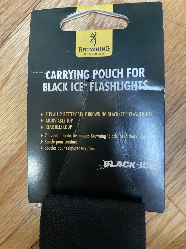 Bolsa de transporte Browning para linterna de hielo negro 374-9300 se adapta a todos los 2 estilos de batería Foto 4 de 4