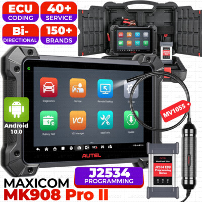 Autel MaxiCOM MK908 Pro II Diagnostic Scanner Programming J2534 Bi-Directional