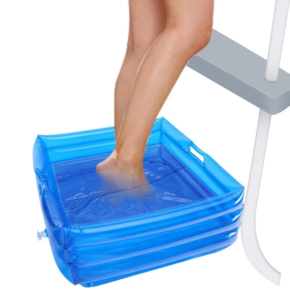 Inflatable Pool Foot Soaking Bath Wash Basin For Pool Entry Ladder Above Ground - Image 2 of 4