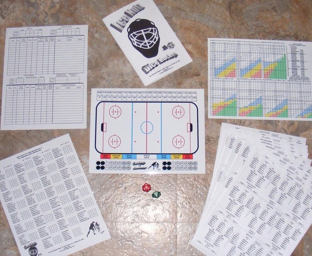Ice Nutz Pro Hockey Tabletop Dice Board Game w/ 201819 NHL Season Team