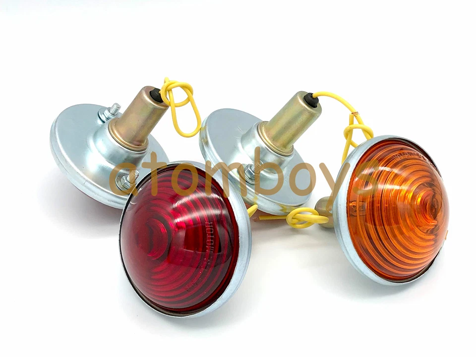 PARA JEEP CJ5 CJ6 CJ7 Rojo Ámbar giro lateral LUCES DE SEÑAL lámpara Foto 2 de 4