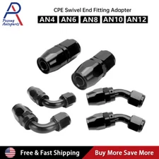 2x AN4/AN6/AN8/AN10/AN12 Swivel End Fitting Adapter For Oil Fuel Gas Hose Line