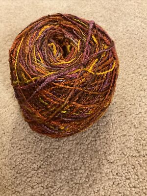 Petite Rayon Ric Rac Blue Heron Yarns Hand Dyed Worsted, Aprx 498yds, 8 ...