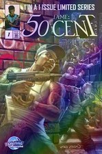 ??FOIL?? FAME: 50 CENT #1 (CAIO CACAU PUNISHER HOMAGE) COMIC ~ TIDAL WAVE