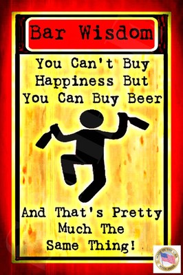 WORLD'S BEST BAR SIGN! MADE IN USA! METAL SIGN 8X12 MAN CAVE BEER HAPPY HOUR