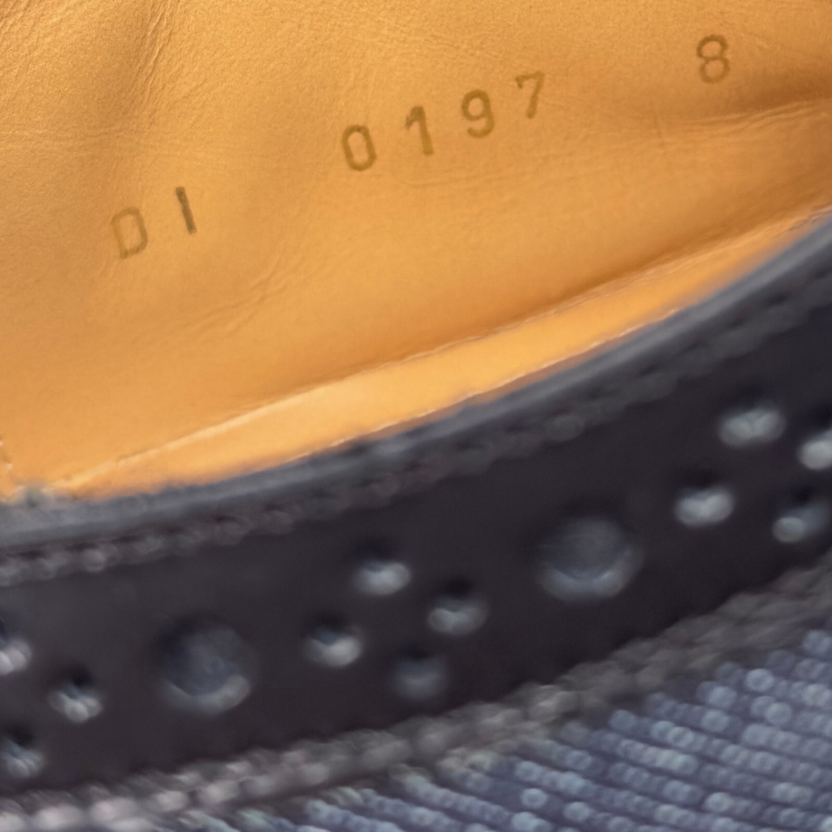 Louis Vuitton Voltaire Wingtip Derby Blue Denim Leather 8 LV  display picture 2