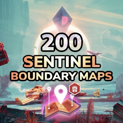No Man's Sky   200 Sentinel Boundary Maps   PS4 PS5 XBOX PC STEAM
