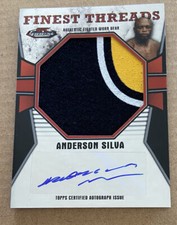 2011 Topps UFC ANDERSON SILVA Autograph Relic Numbered Card 15/25