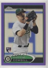 2012 Topps Chrome Retail Purple Refractor Collin Cowgill #178 d0l