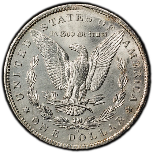 1898-O  Morgan Silver Dollar - PCGS GOLD SHIELD UNC (Looks MS65) STRUCK THROUGH!