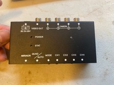 Mini 4Ch Color Video Quads Multiplexer Splitter Processor for CCTV Security C...