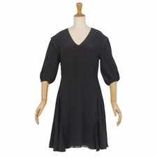 PRADA Dress Short Sleeve Silk Top Women's 36 (equivalent to s) Black Used MOLO-0
