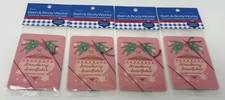 4 New Bath Body Works Strawberry Snowflakes Hanging Fragrance Air Freshener