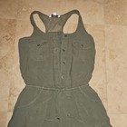 American Eagle Outfitters Women’s Green XS Romper Button Front Pockets — photo 2