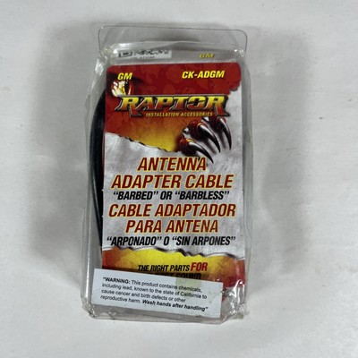 Metra Electronics Raptor Antenna Adapter Cable CK-ADGM Barbed or Barbless 086429