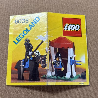 Lego ( INSTRUCTIONS Only)Legoland Vintage 1987 Castle Guard, Castle System 6035