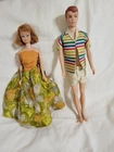 2 Vntg 1960s Mattel Vinyl Dolls  Allen & Midge Red Hair