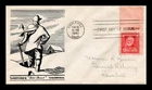 US COVER JOHN G WHITTIER FAMOUS AMERICANS FDC SCOTT 865 SNOW BOUND HAVERHILL