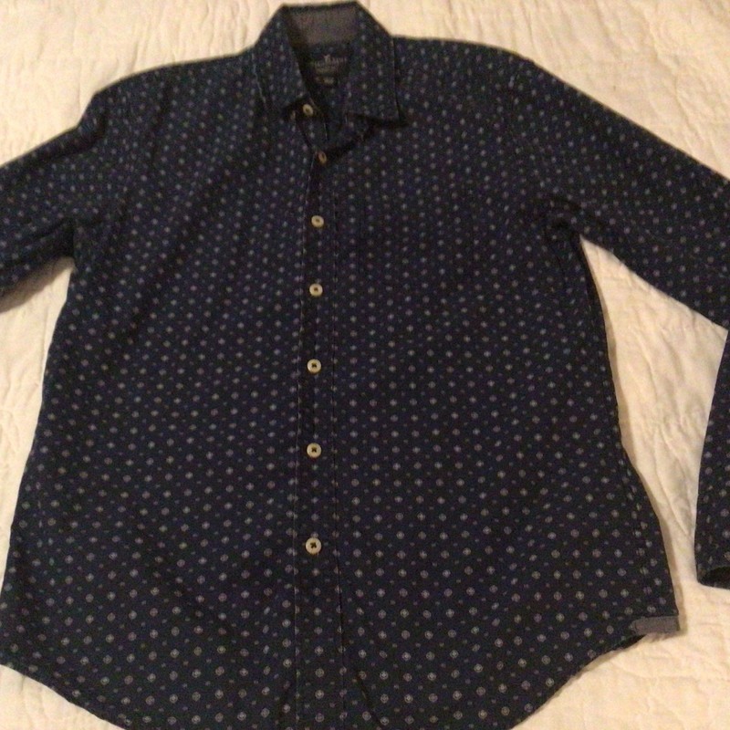American Eagle Mens Shirt Size Small Button Up Long Sleeve Seriously Soft Blue