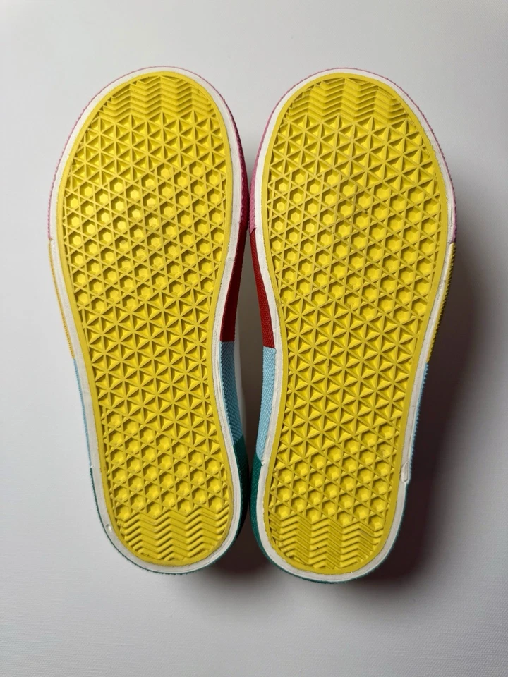 Mini Boden Shoes : Leather Sneakers/Trainers Rainbow (EU Size 32, US Kid Size 1) - Image 3 of 4