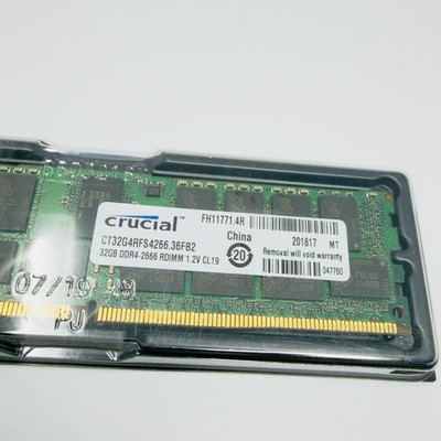 CT32G4RFS4266 CRUCIAL 32GB DDR4 2666 RDIMM 2Rx4 PC4-21300 1.2V 288-PIN