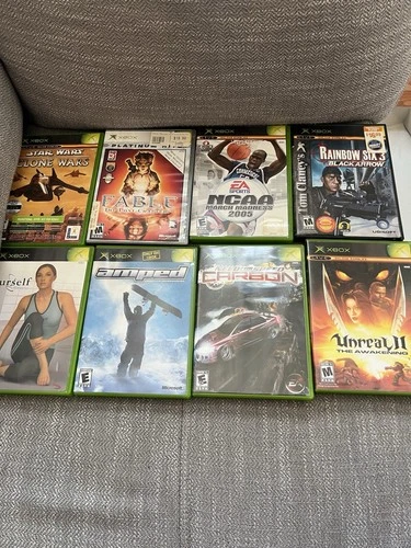 Xbox Game Lot Of 8 Bundle Sports Star Wars Fitness Preowned