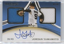 2020 Panini Immaculate 28/49 Jordan Yamamoto #DMS-JY Auto 11ng