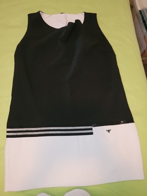 La Mode Est A Vous, Wunderschönes Kleid Aus Frankreich Gr. 42/44, Wasserfallkrag