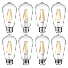 Vintage Led Edison Bulbs 6w Equivalent 60w Nondimmable Warm White 2700k St58 Ant