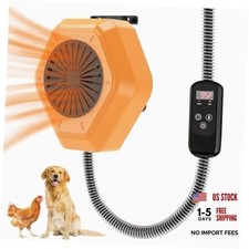 800W Dog House Heater, Wall Mount, 10ft Anti Bite Cord, Waterproof 800 Watts