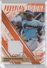 2019 Elite Extra Edition Prospect Materials Orange 182/199 Monte Harrison 8d2