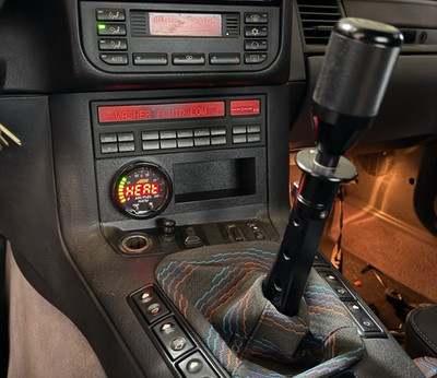   BMW E36 M3 Single DIN for 52mm Gauge Pod PLUS Cubby  