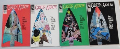 Green Arrow #35-38 (DC 1989) The Black Arrow Saga Complete 4-Issue Story Arc