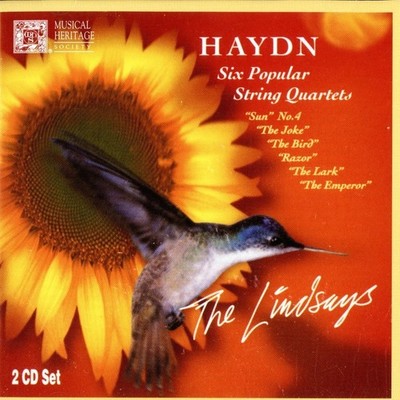 HAYDN Six Popular String Quartets / The Lindsays (2 CDs, 1998, MHS)