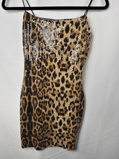 Leopard Women’s Sequin Dress Size Medium
