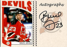 2004-05 In The Game BRUCE DRIVER New Jersey Devils Franchise AUTO