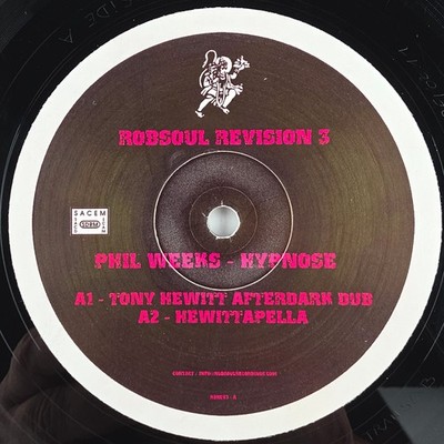 Phil Weeks   Hypnose - 2003 House France 12'' 33 & 45 rpm Single Vinyl Record
