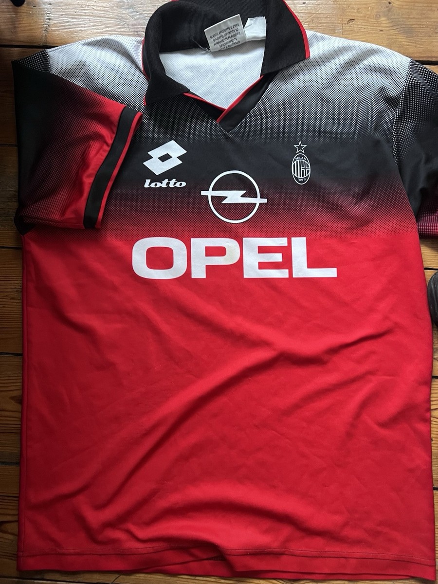Lotto AC Milan “Opel” 1995/96 Vintage 90's Training Shirt Jersey