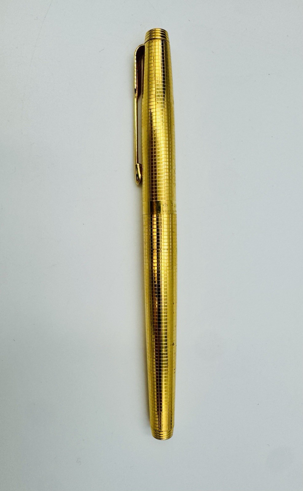 Vintage Gold Filled Parker 75 Cisele Fountain Pen 14K Nib USA
