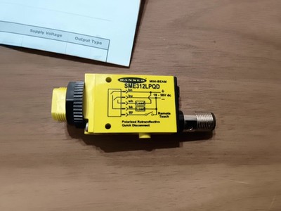 NEW- Banner Mini-Beam Expert 53717, SME312LPQD, Teach Mode Photoelectric Sensor