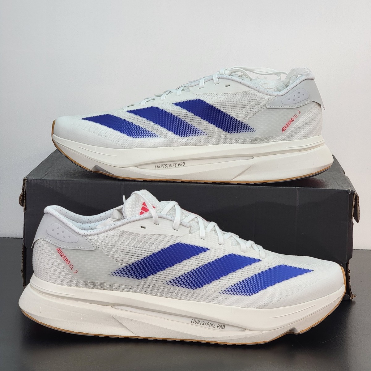 Adidas Adizero SL2 Men's Size 13 Athletic Shoes White Blue Running