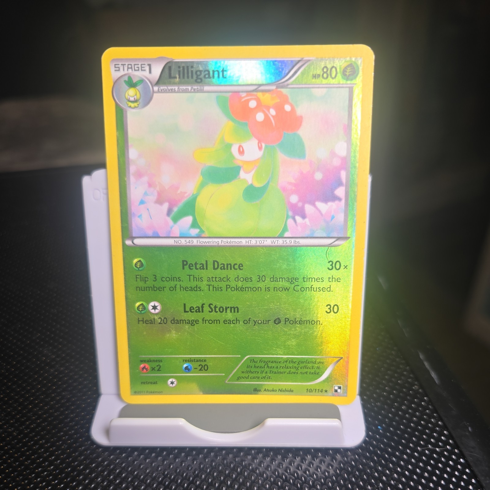 Pokemon Lilligant 10/114 Black & White Reverse Holo Rare LP