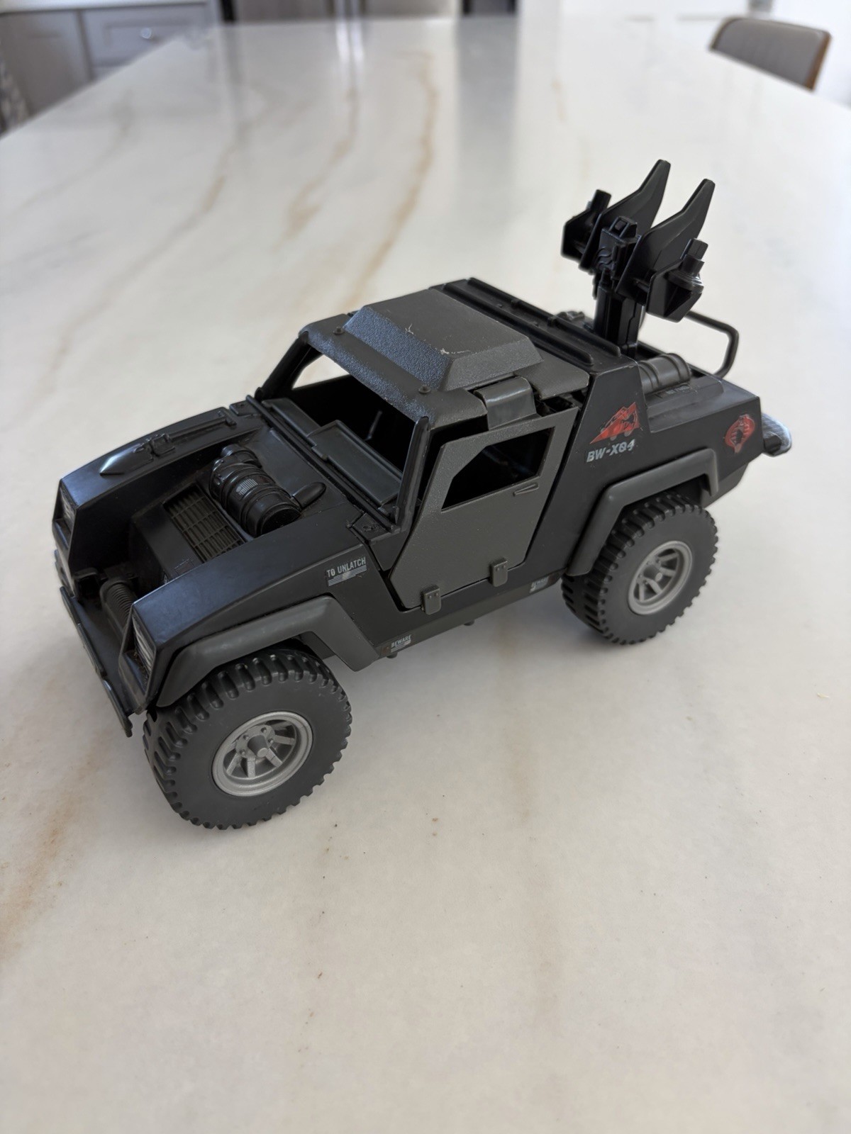Vintage 1984 GI Joe Cobra Stinger Jeep - Clean Body Unbroken Doors ARAH M-3250-A