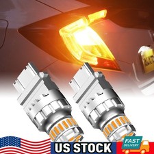 Auxito 2x 3157 3156 Amber Yellow Led Turn Signal Parking Light Bulb Error Free E