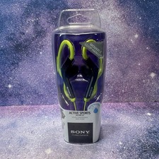 New Sealed Sony MDRAS200 Active Sports Headphones GREEN/BEON MDR-AS200
