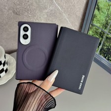 For Samsung Galaxy Z Fold8 Wide Magnetic Mag Safe Case PU Leather Flip Cover