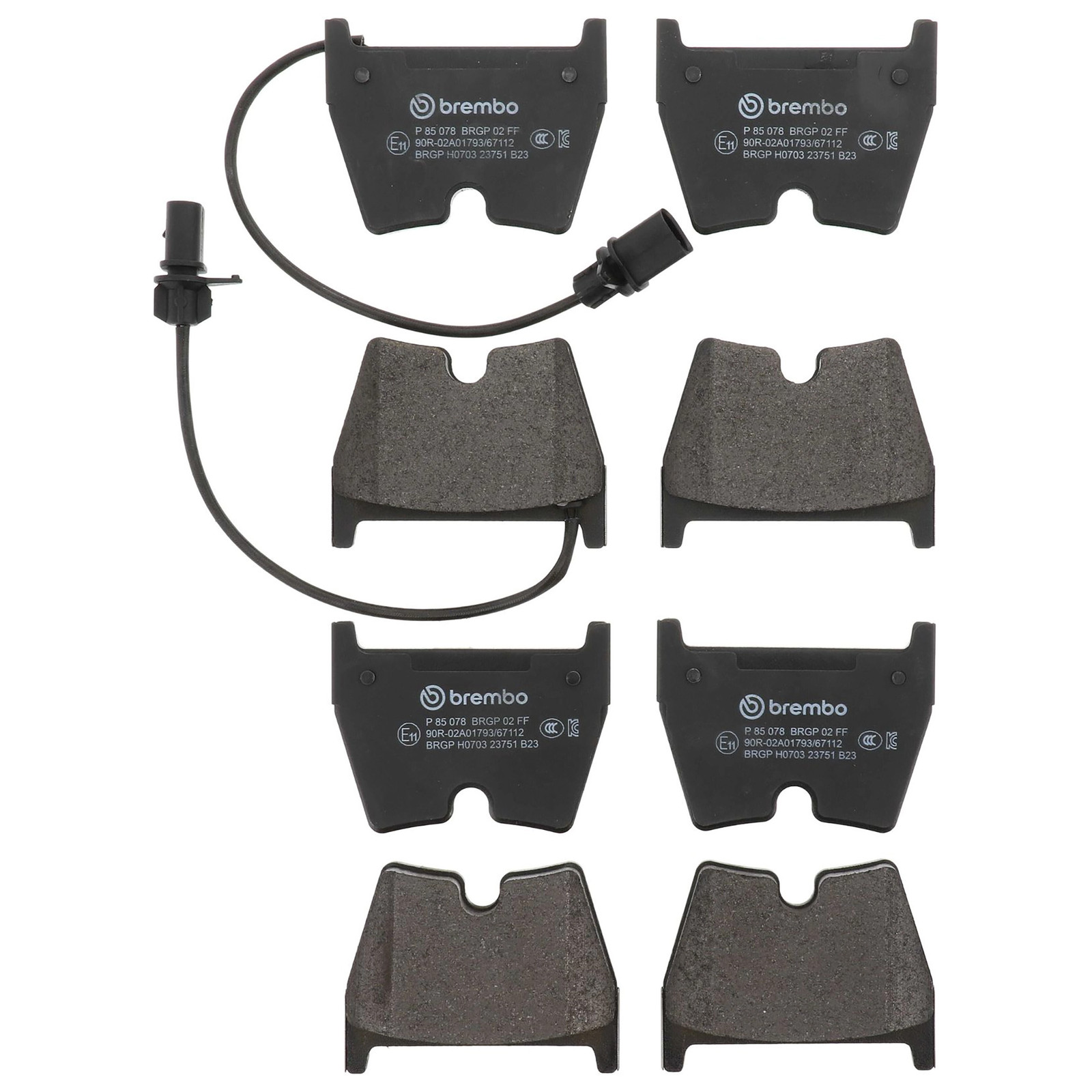 Audi R8 2008-2009 Front Brake pad sets Set