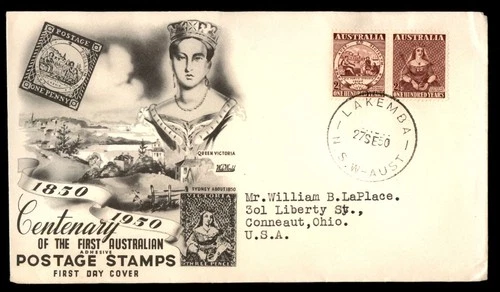 Mayfairstamps Australia FDC 1950 One Hundred Years Stamps Combo First Day Cover